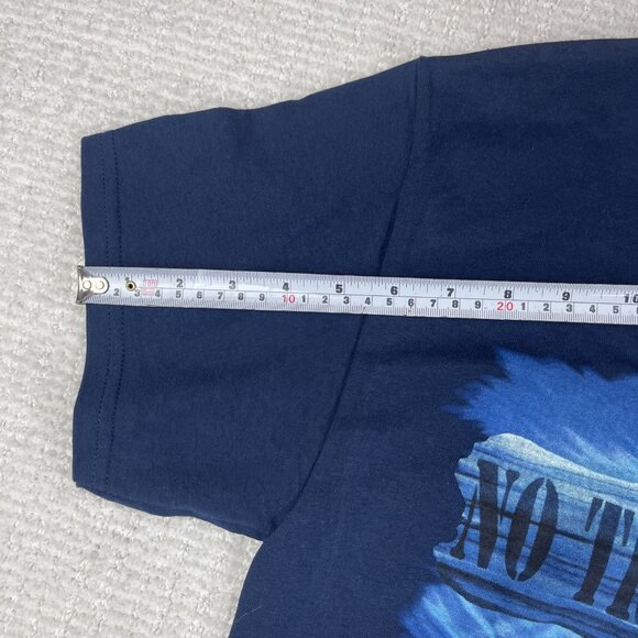 Vintage Sharks Ocean Oversize Print Graphic Blue T-Shirt Mens M VTG - Picture 11 of 16